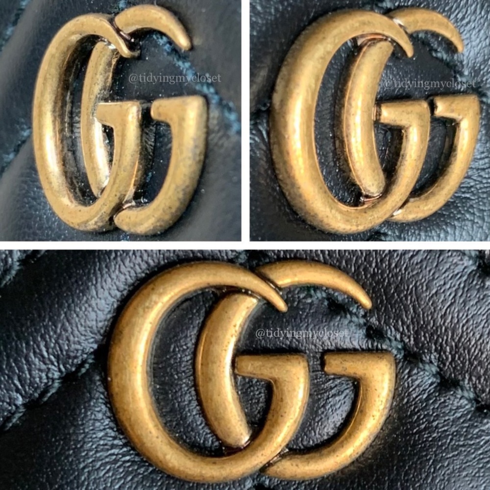 *SOLD* NWT Gucci GG Marmont Black Matelasse Mini Quilted Accordion Zip Wallet - Picture 16 of 17